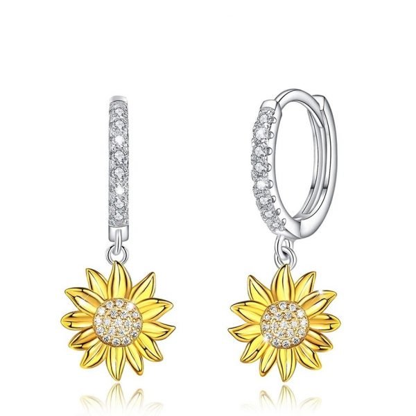 rose valley sunflower dangle earrings fo main 0