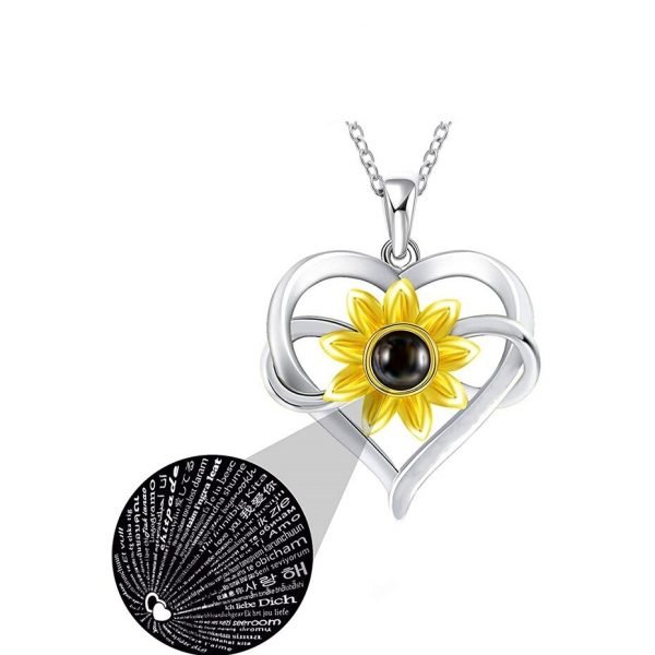 rose valley sunflower pendant necklace f main 0 1