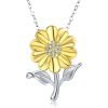 rose valley sunflower pendant necklace f main 0 2